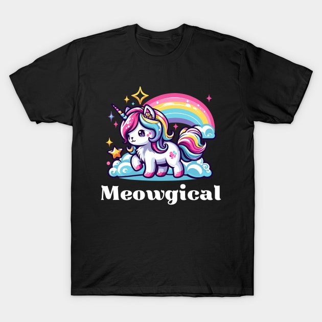 Meowgical - Unicorn Cat T-Shirt by Kawaii N Spice